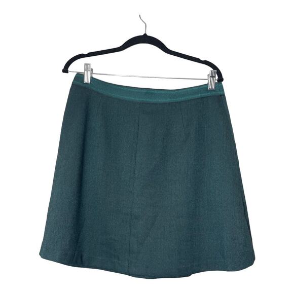The Limited Pleated Mini Skirt Green NWT Size Medium - Picture 2 of 5